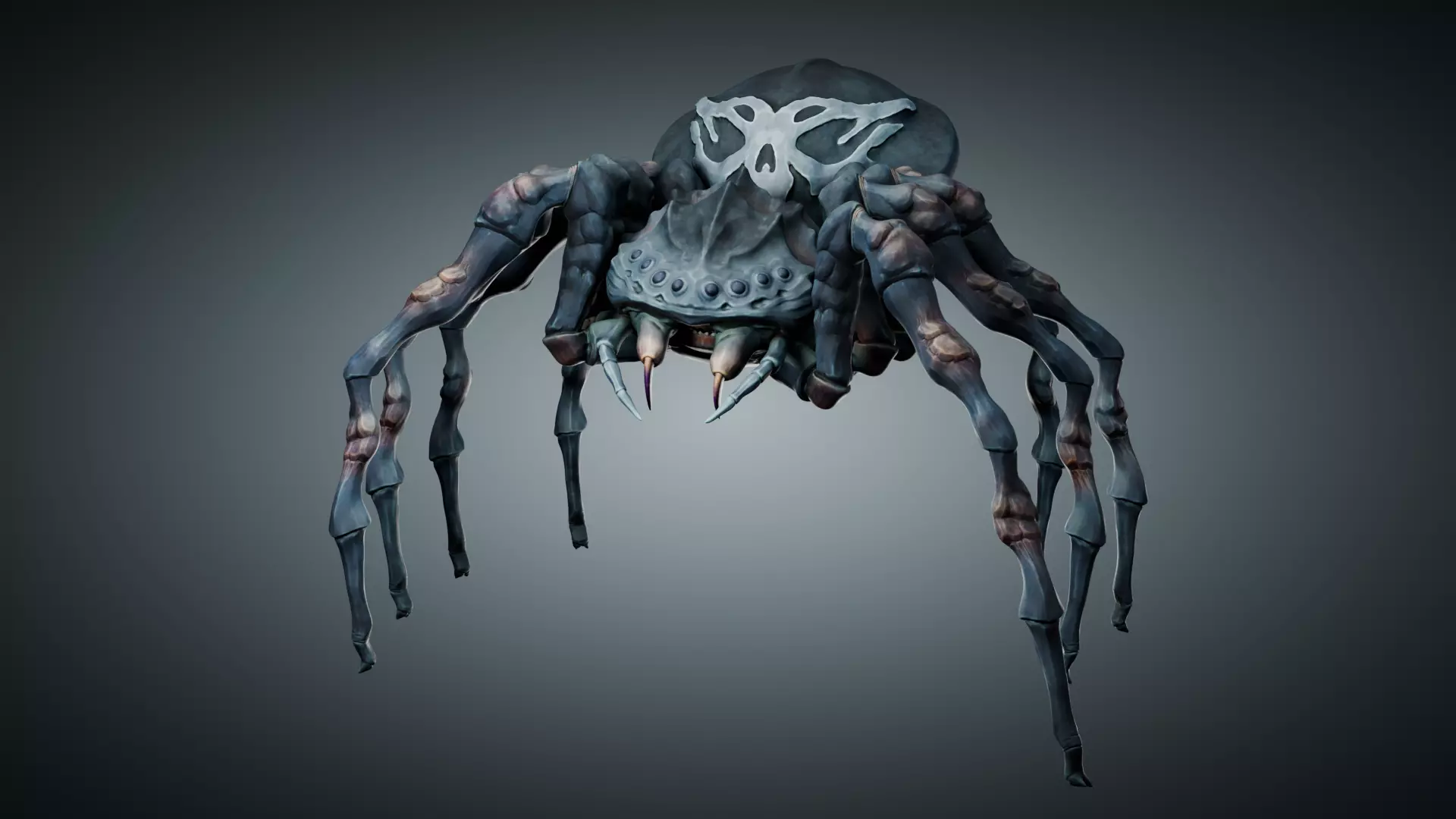Giant Spider Low-poly 3D model_0