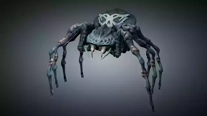 Giant Spider Low-poly 3D model