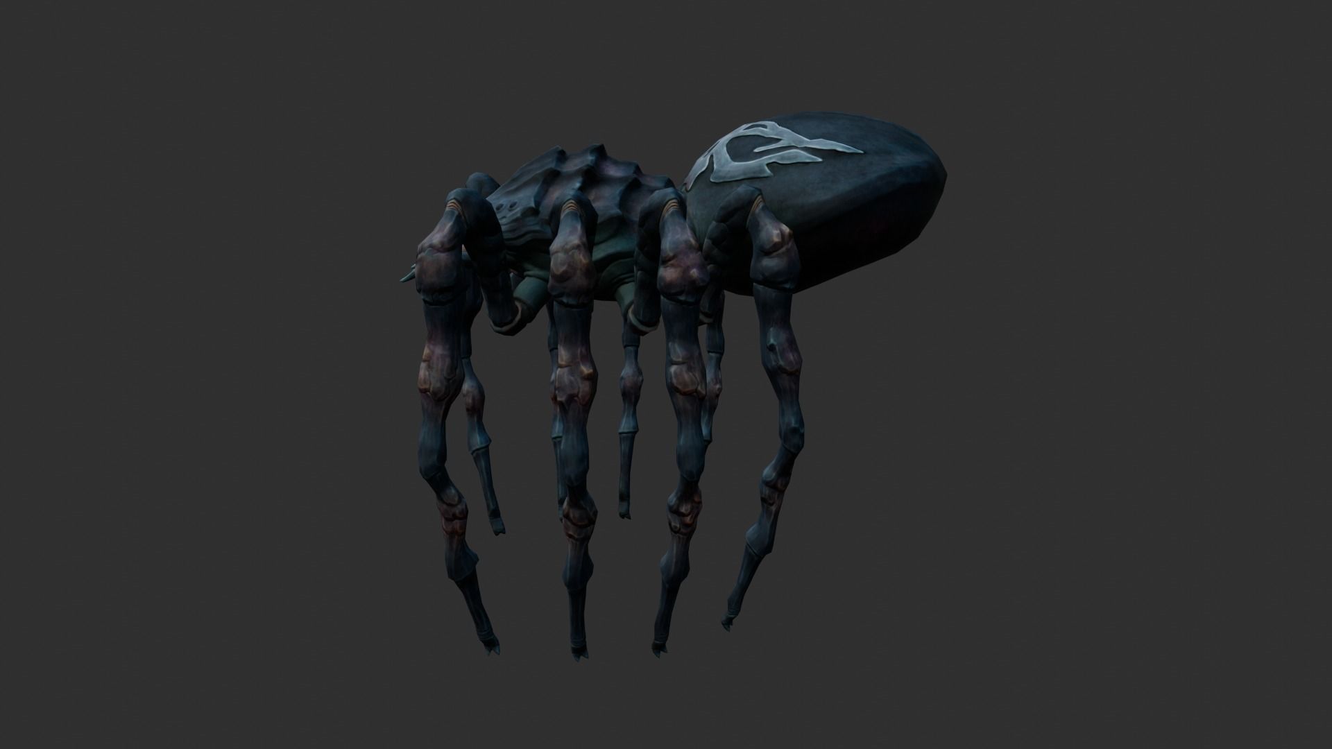 Giant Spider Low-poly 3D model_5