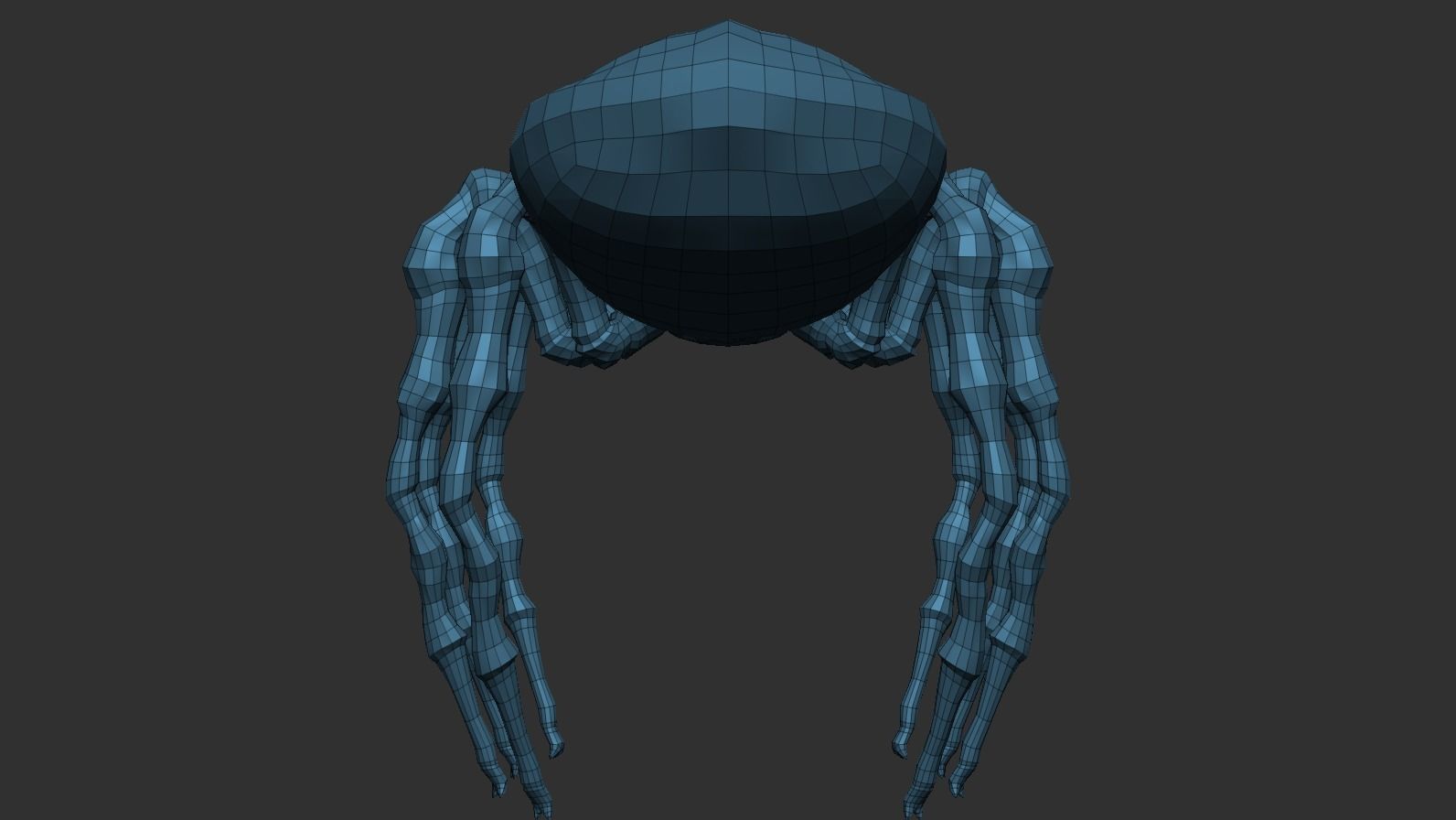 Giant Spider Low-poly 3D model_21