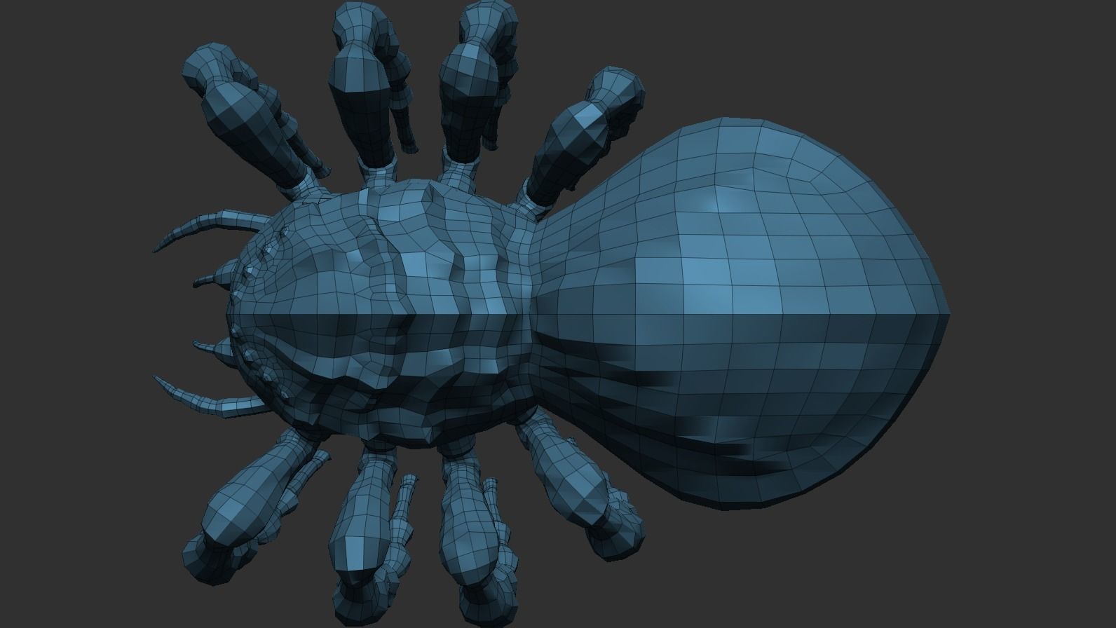 Giant Spider Low-poly 3D model_19