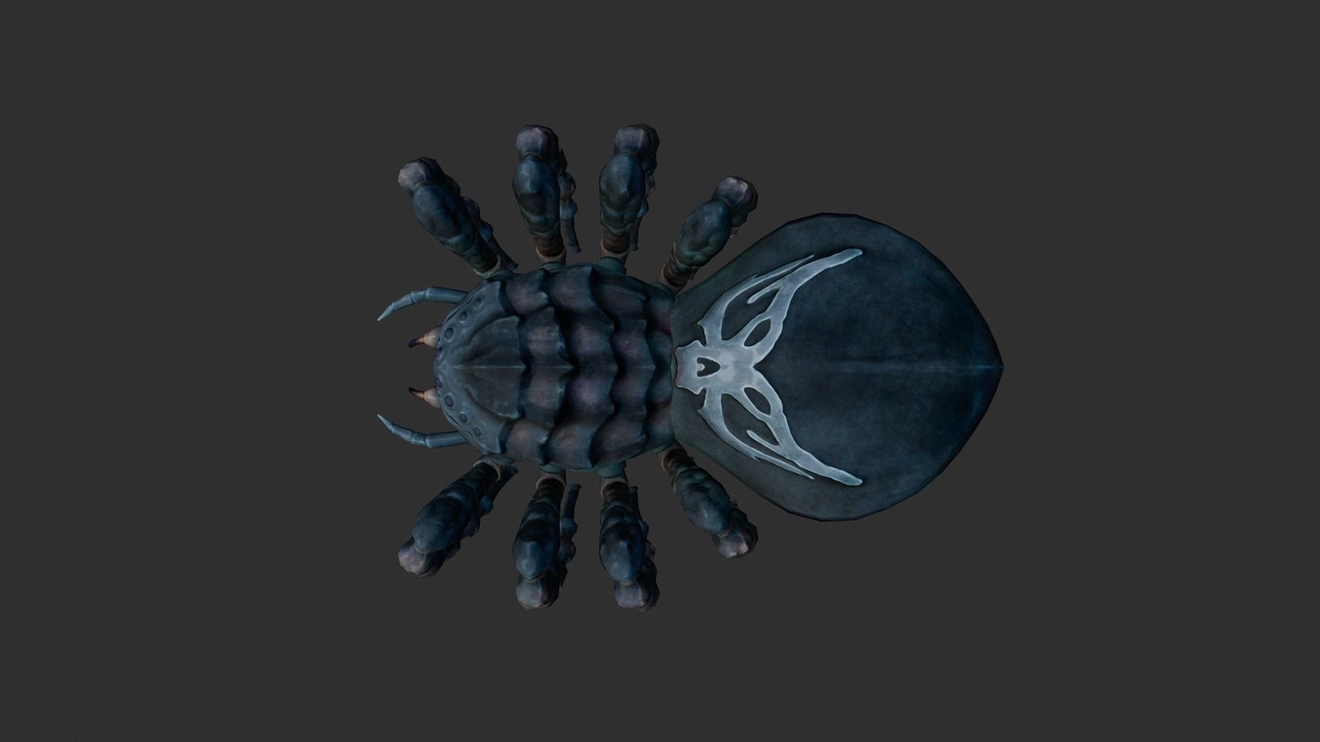 Giant Spider Low-poly 3D model_4
