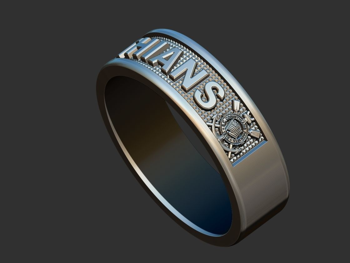Corinthians Anel  3D print model_2