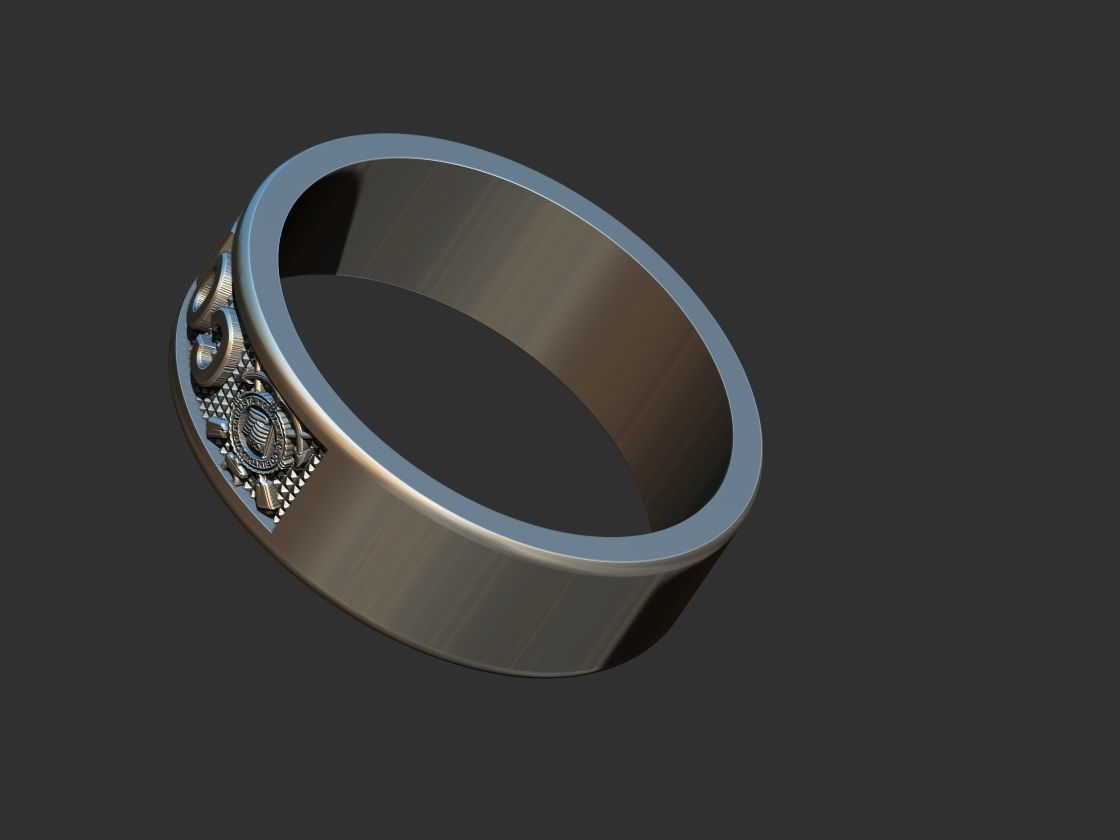 Corinthians Anel  3D print model_10