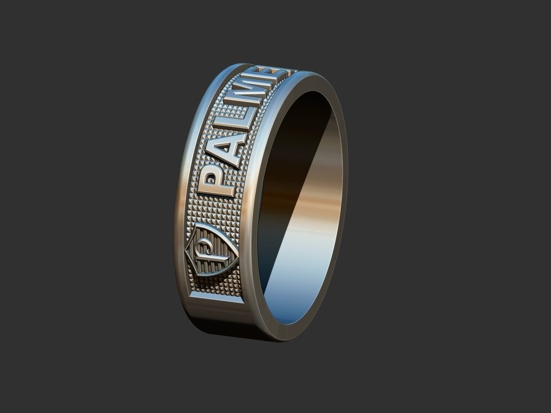 Palmeiras Anel 3D print model_1