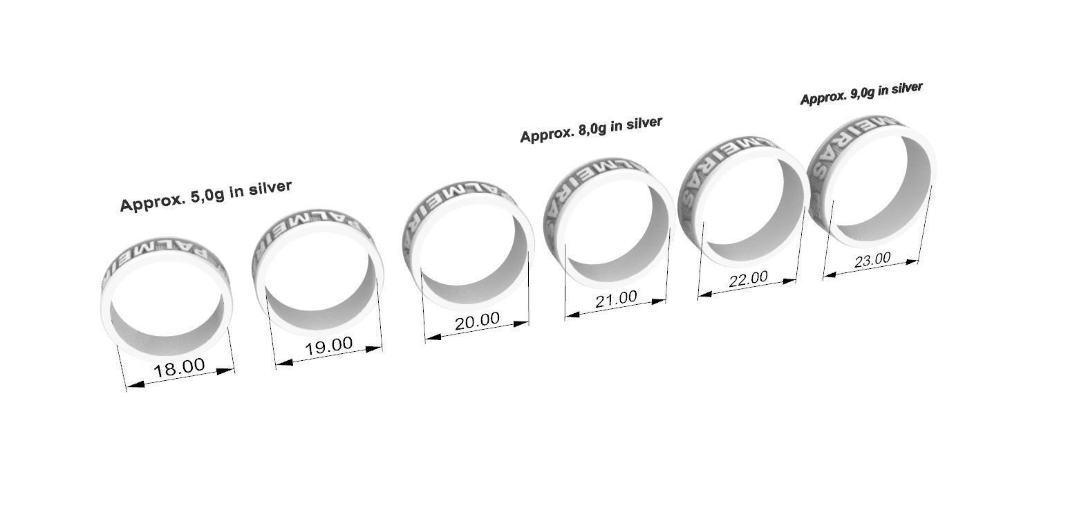 Palmeiras Anel 3D print model_3