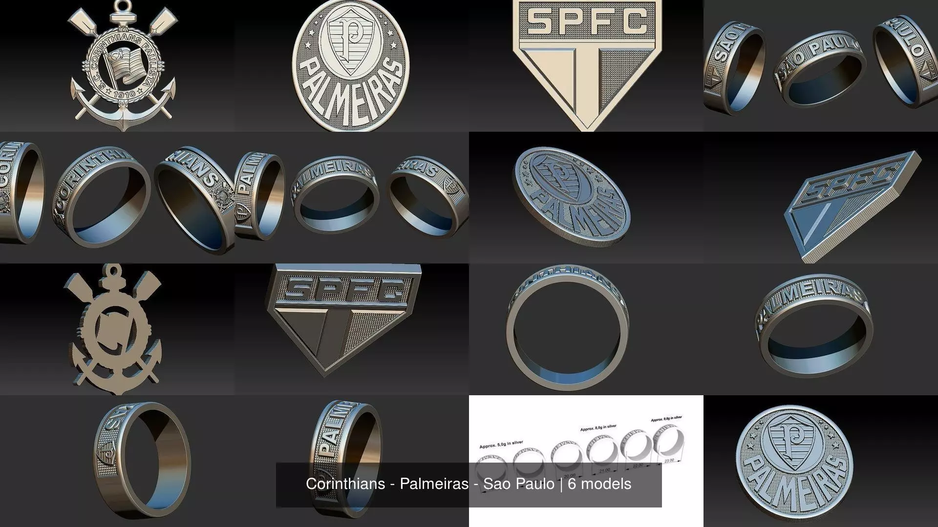 Corinthians - Palmeiras - Sao Paulo 3D Model Collection_0
