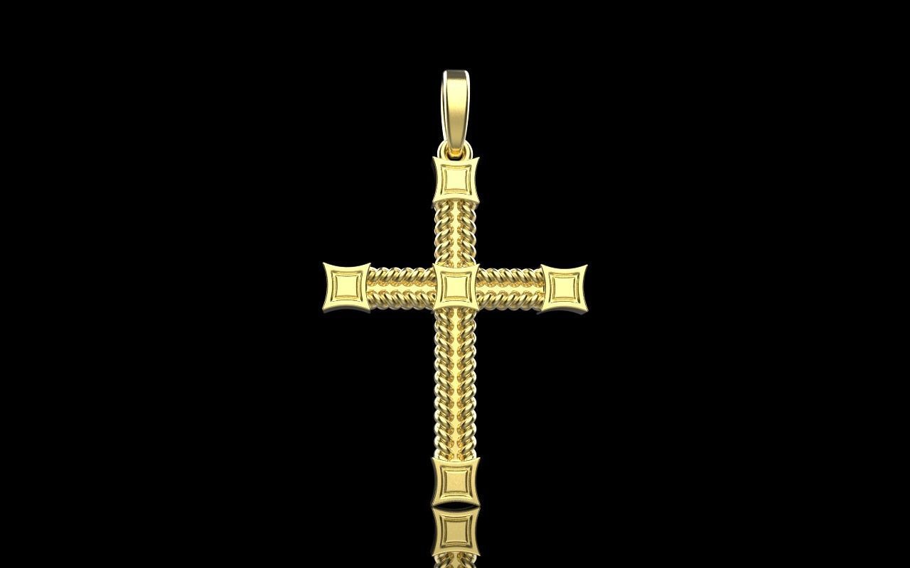 filigree cross model 831 3D print model_19