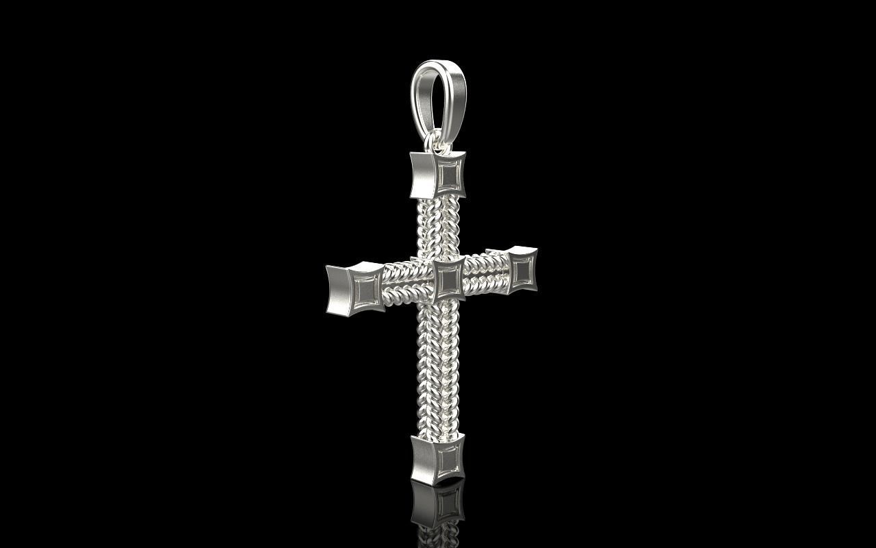 filigree cross model 831 3D print model_26