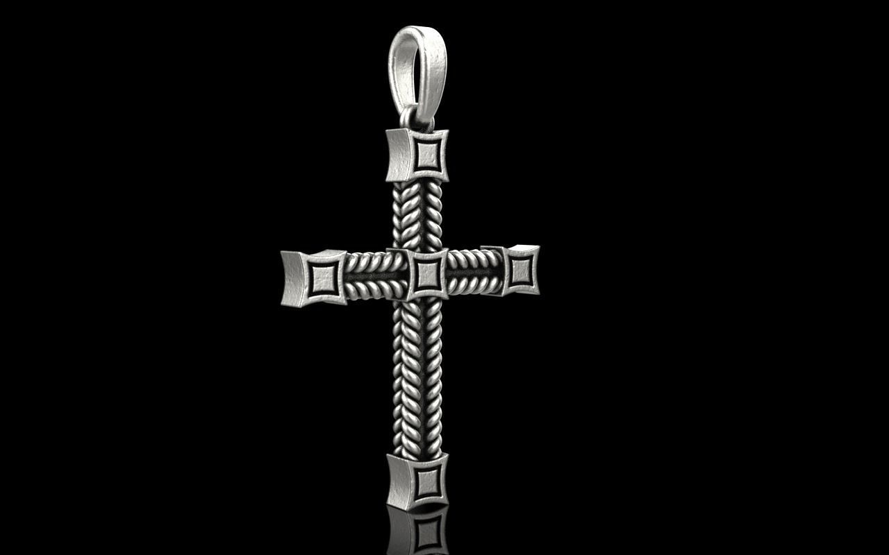 filigree cross model 831 3D print model_1