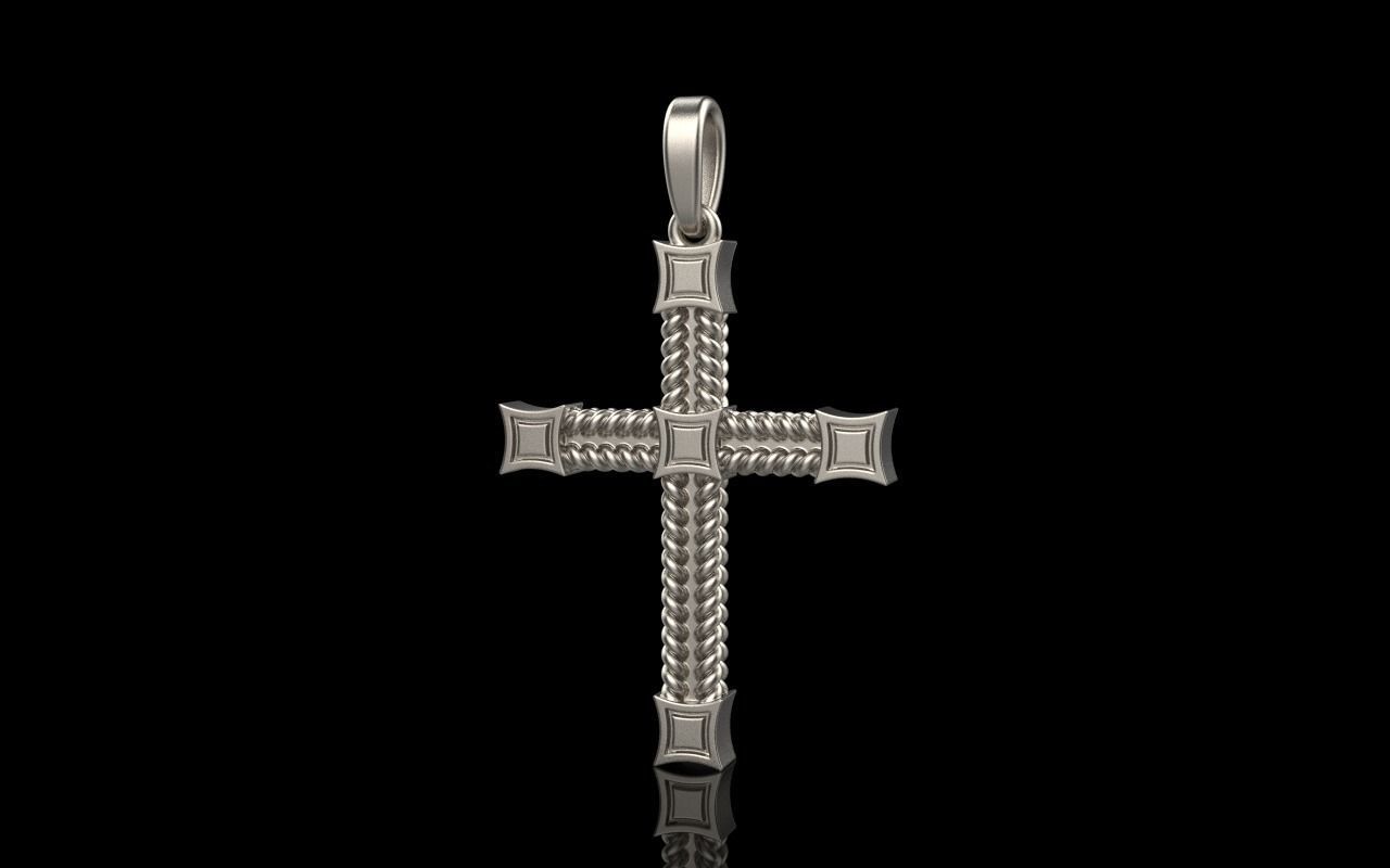 filigree cross model 831 3D print model_14