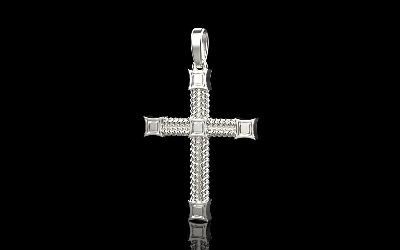 filigree cross model 831 3D print model_16