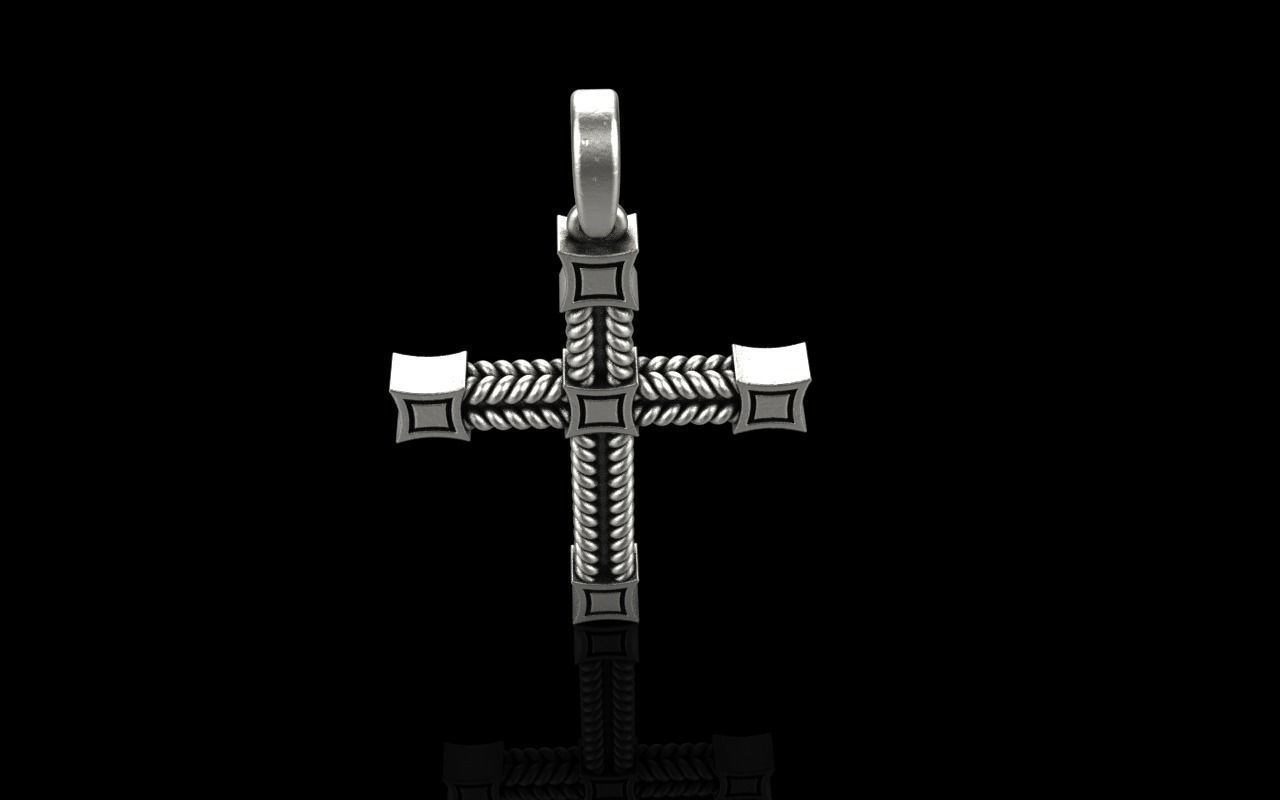 filigree cross model 831 3D print model_32