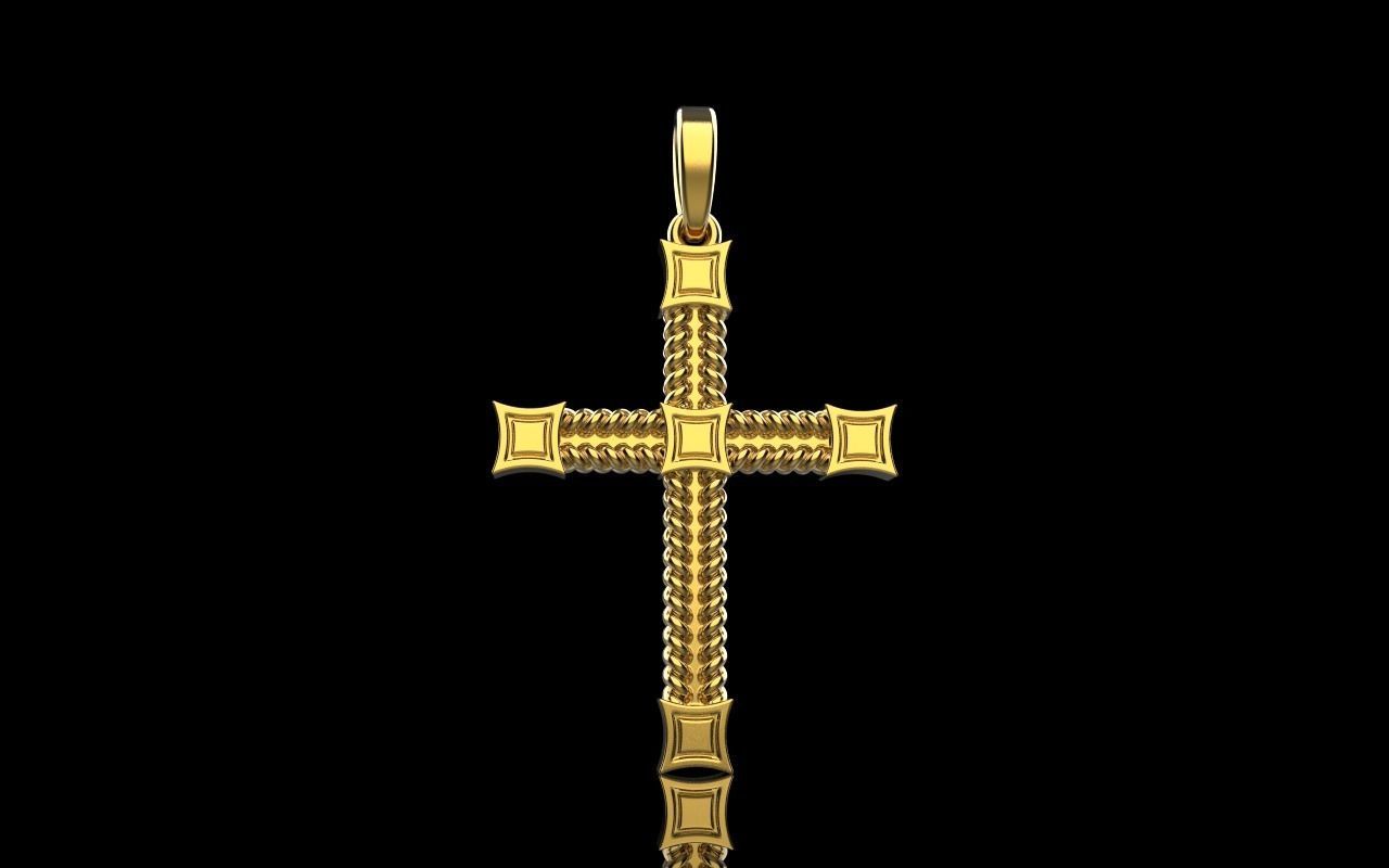 filigree cross model 831 3D print model_2