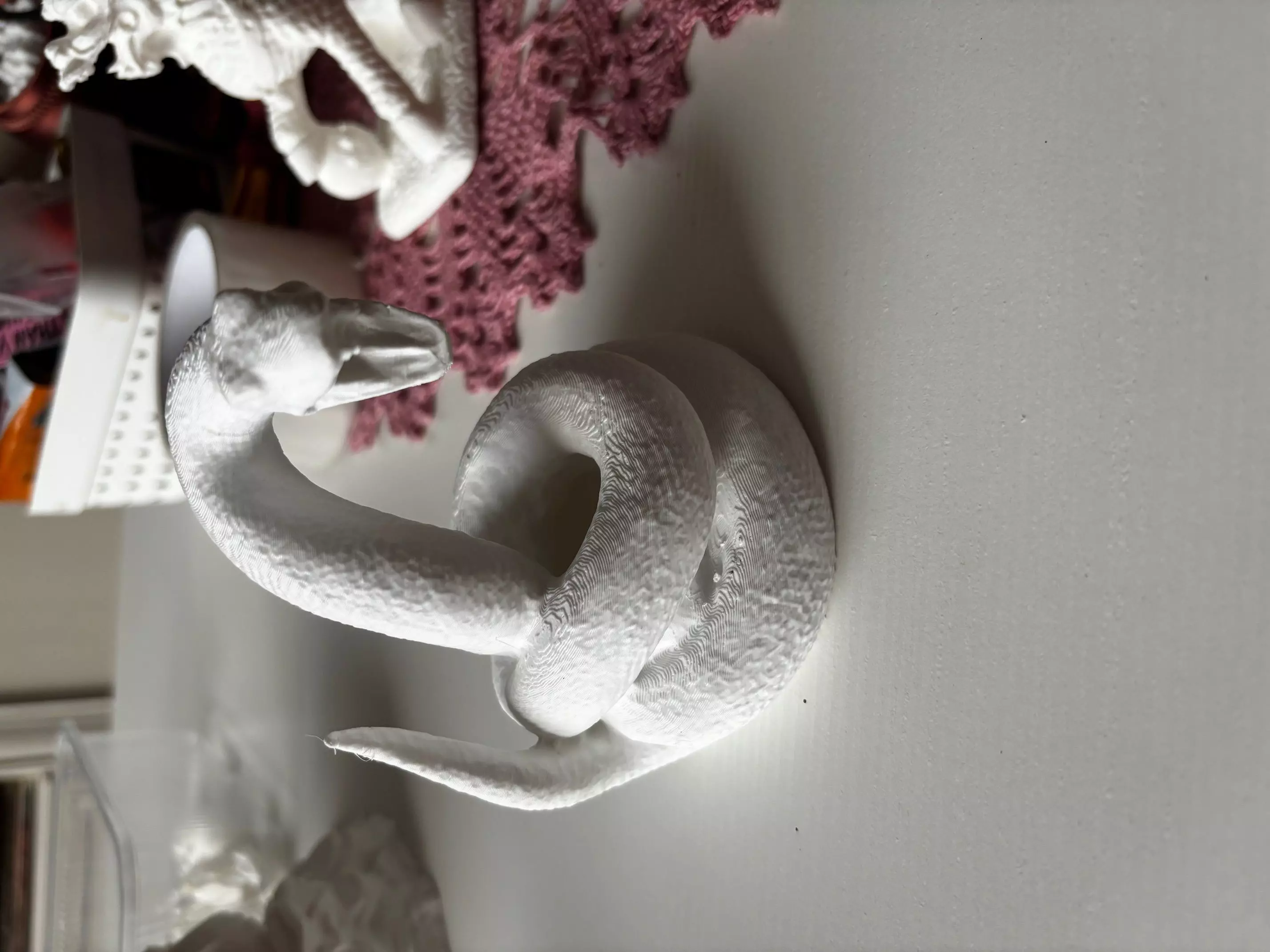 Sculpture of a snake 3D print model_0