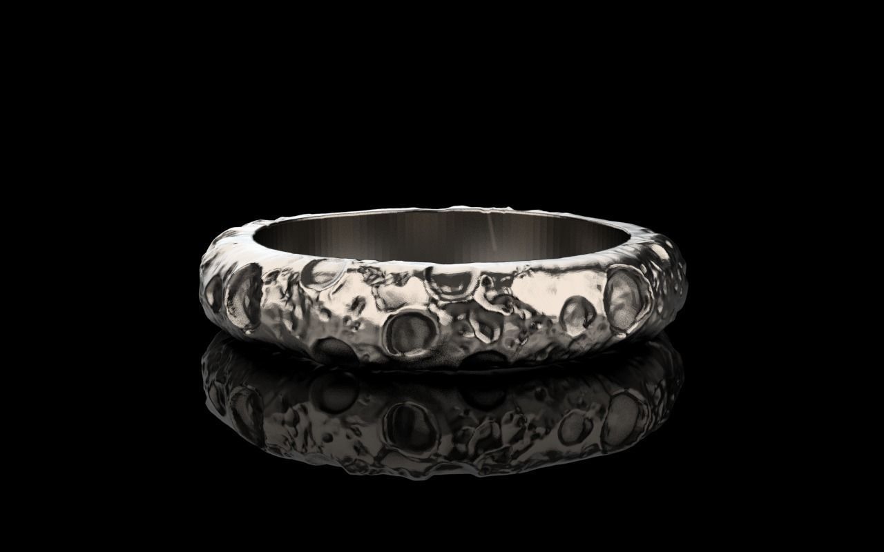 moon ring model 823 3D print model_3