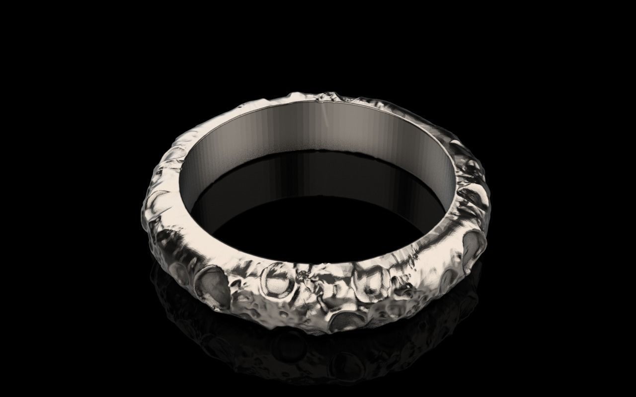 moon ring model 823 3D print model_1
