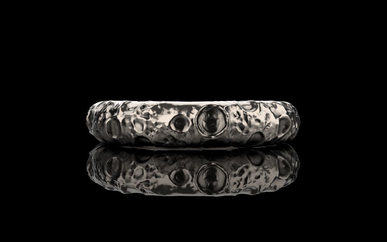 moon ring model 823 3D print model_4