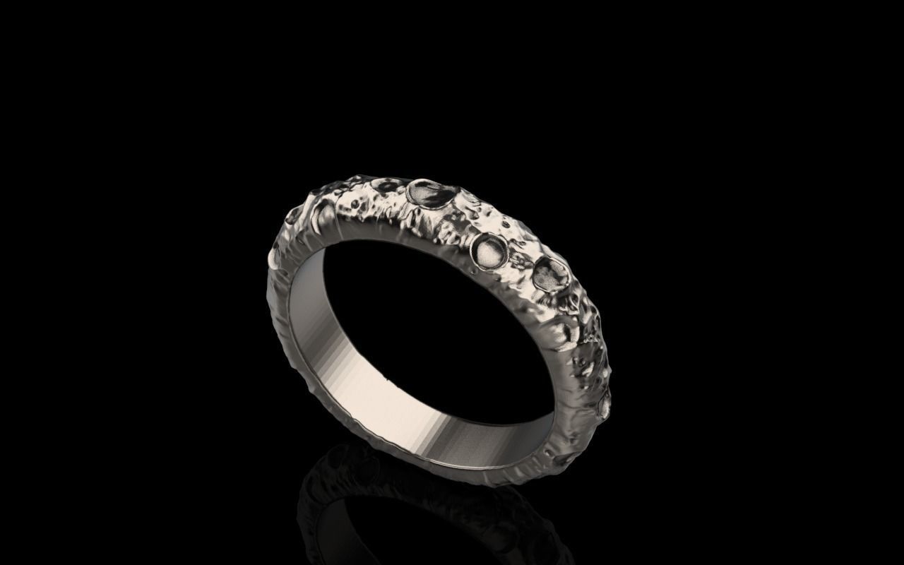 moon ring model 823 3D print model_6