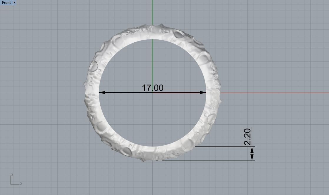 moon ring model 823 3D print model_10