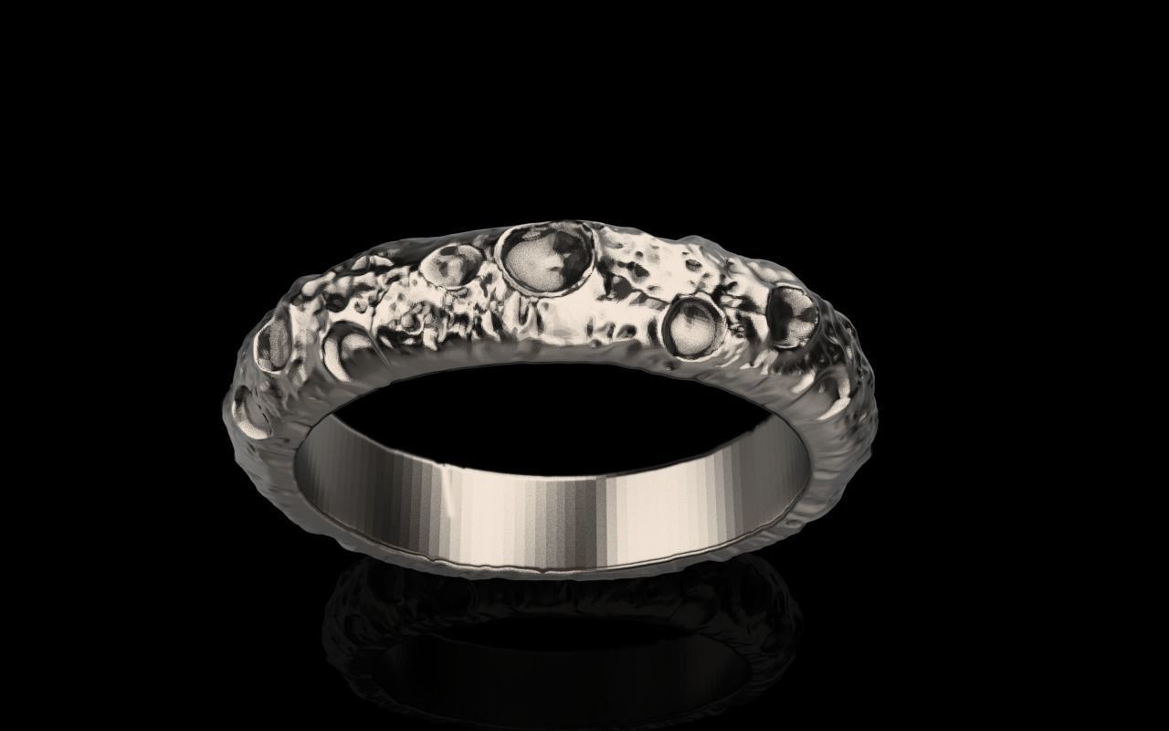 moon ring model 823 3D print model_5