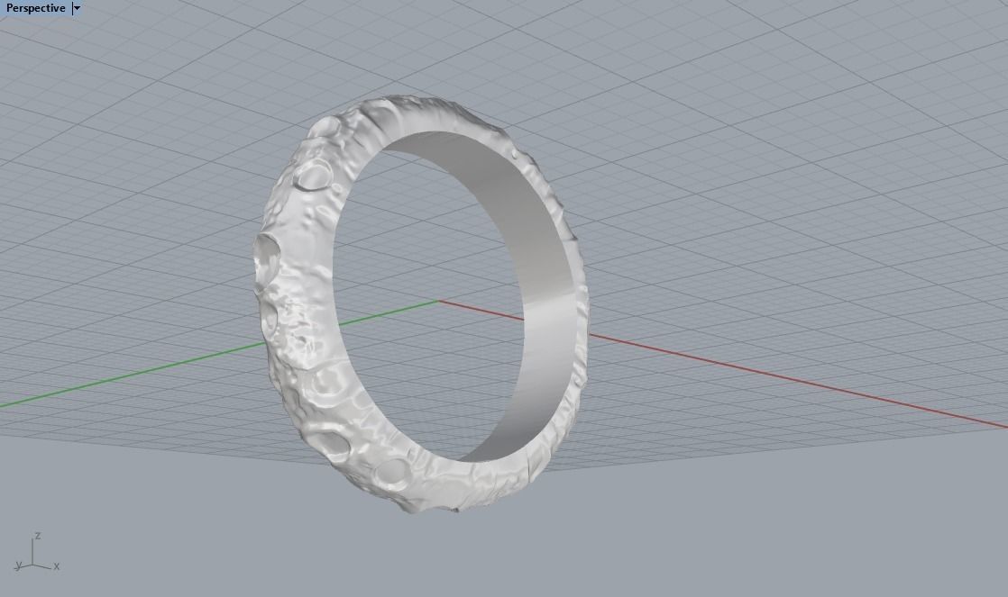moon ring model 823 3D print model_13
