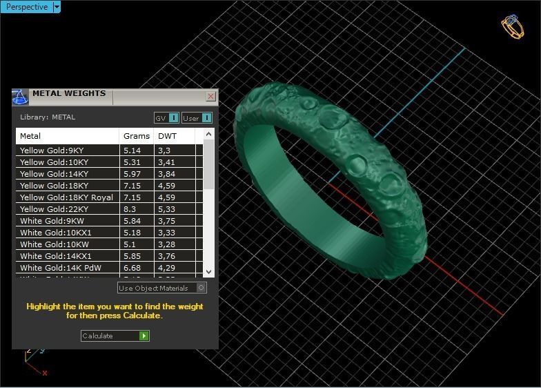 moon ring model 823 3D print model_8