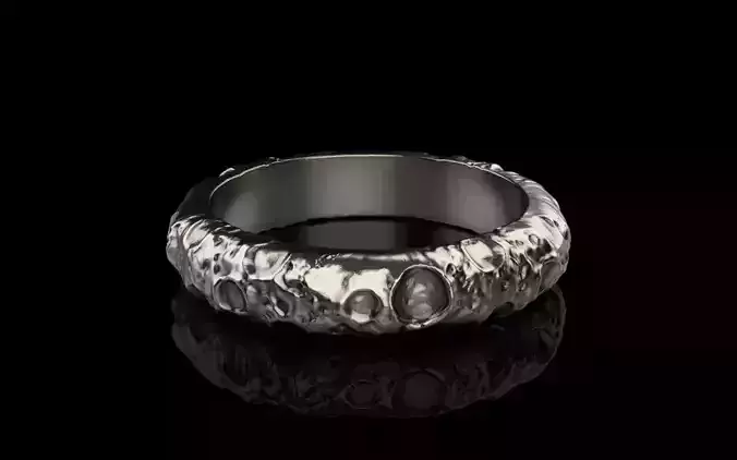 moon ring model 823  3D print model