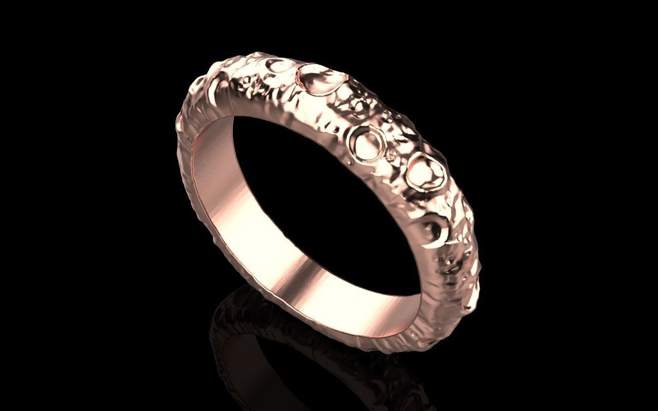 moon ring model 823 3D print model_23