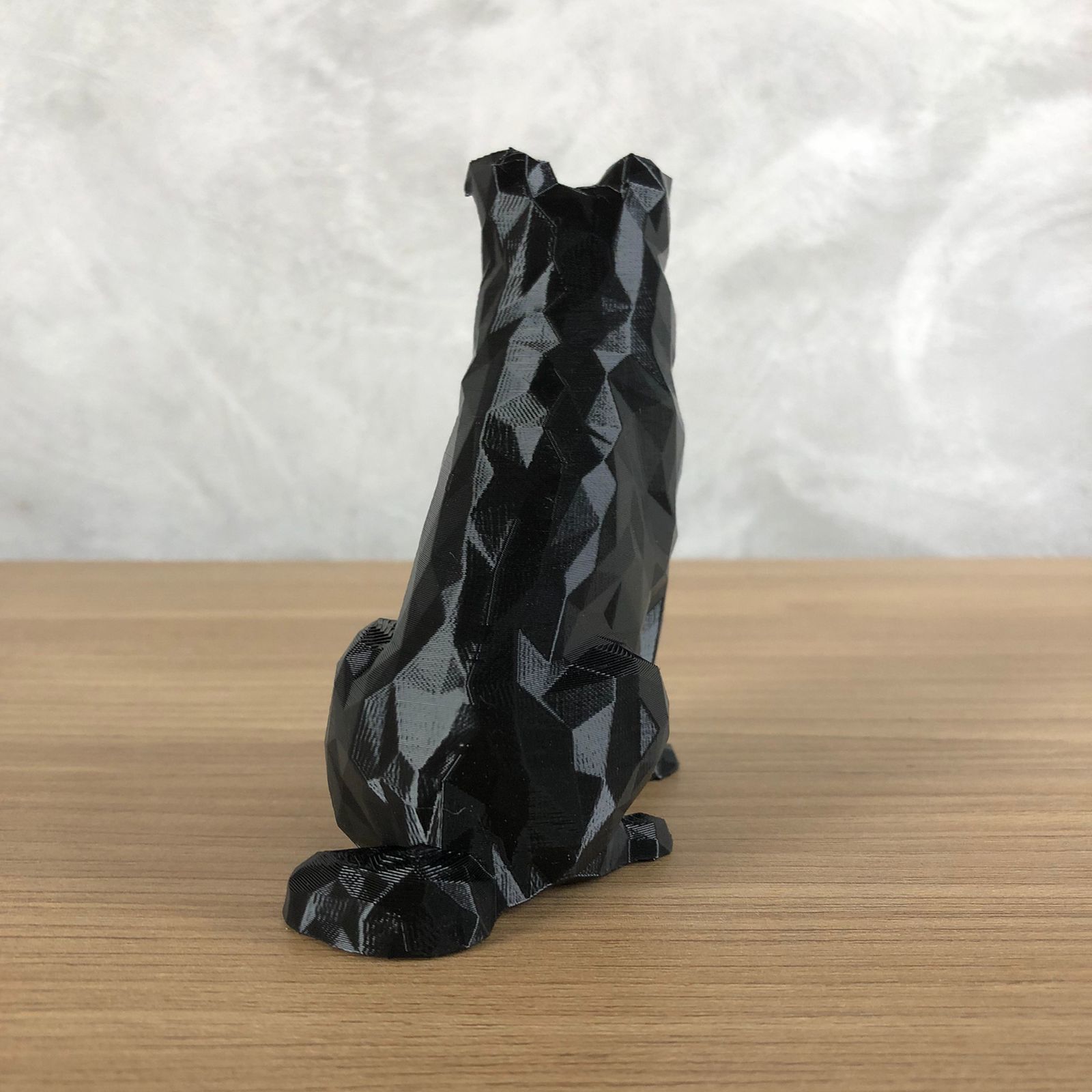 Low Poly Border Collie 3D print model_3