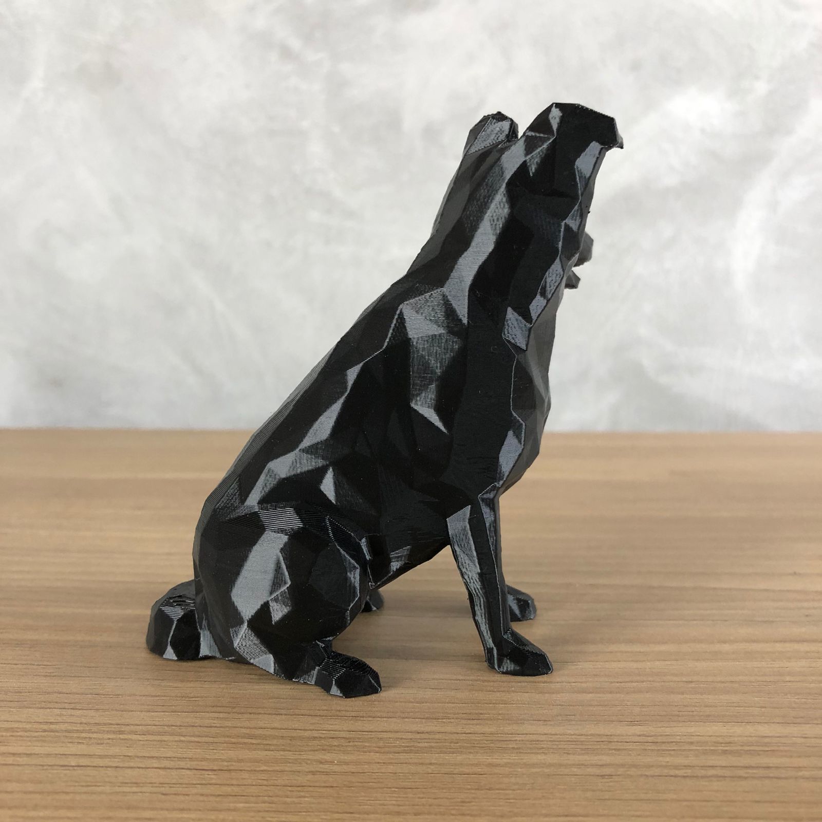 Low Poly Border Collie 3D print model_2
