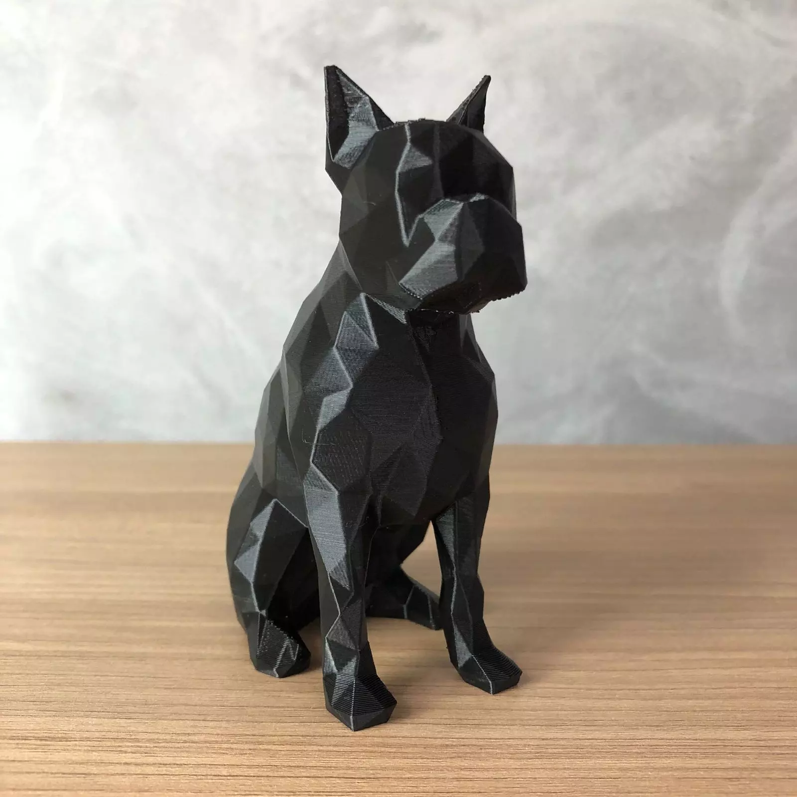 Low Poly Boston Terrier 3D print model_0