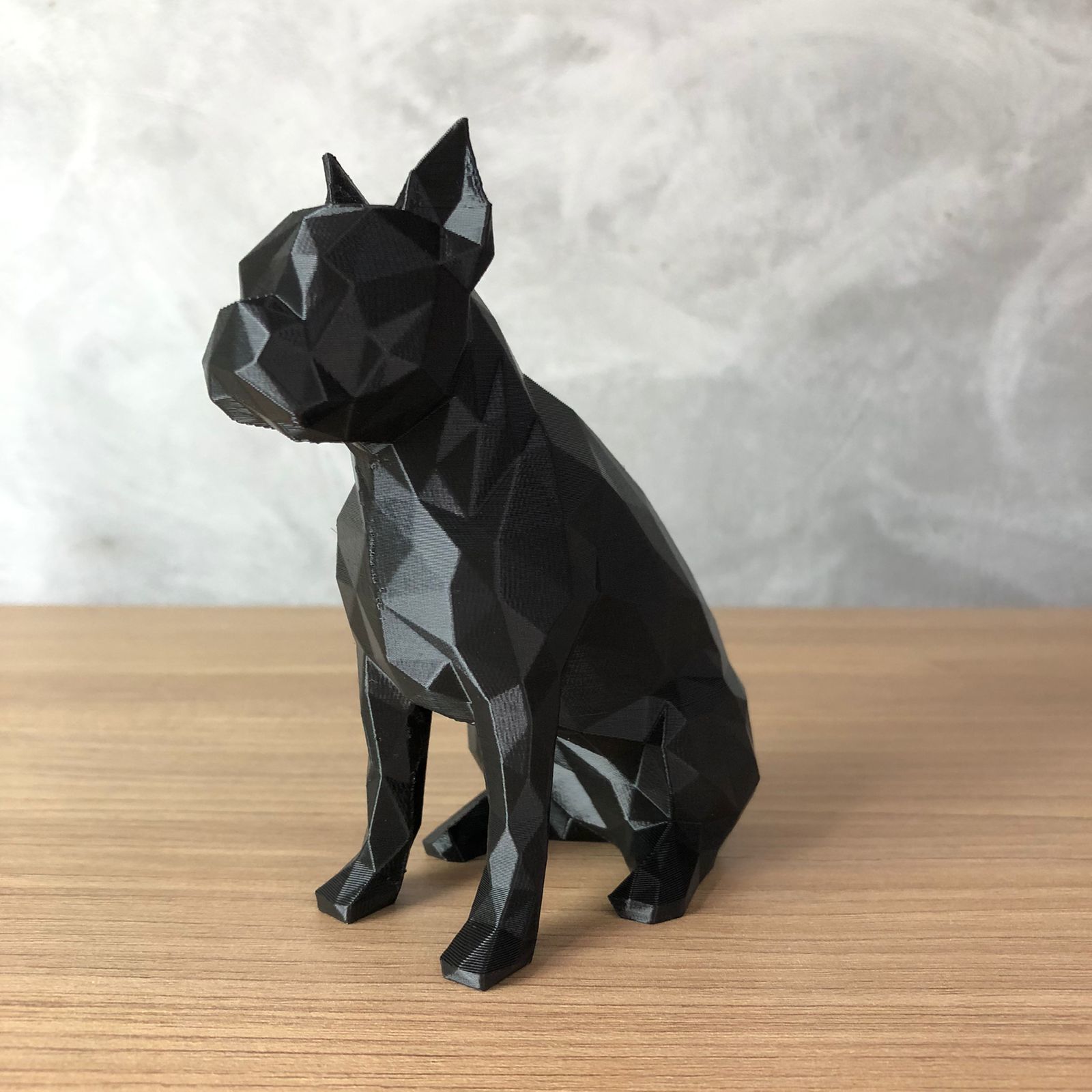 Low Poly Boston Terrier 3D print model_2
