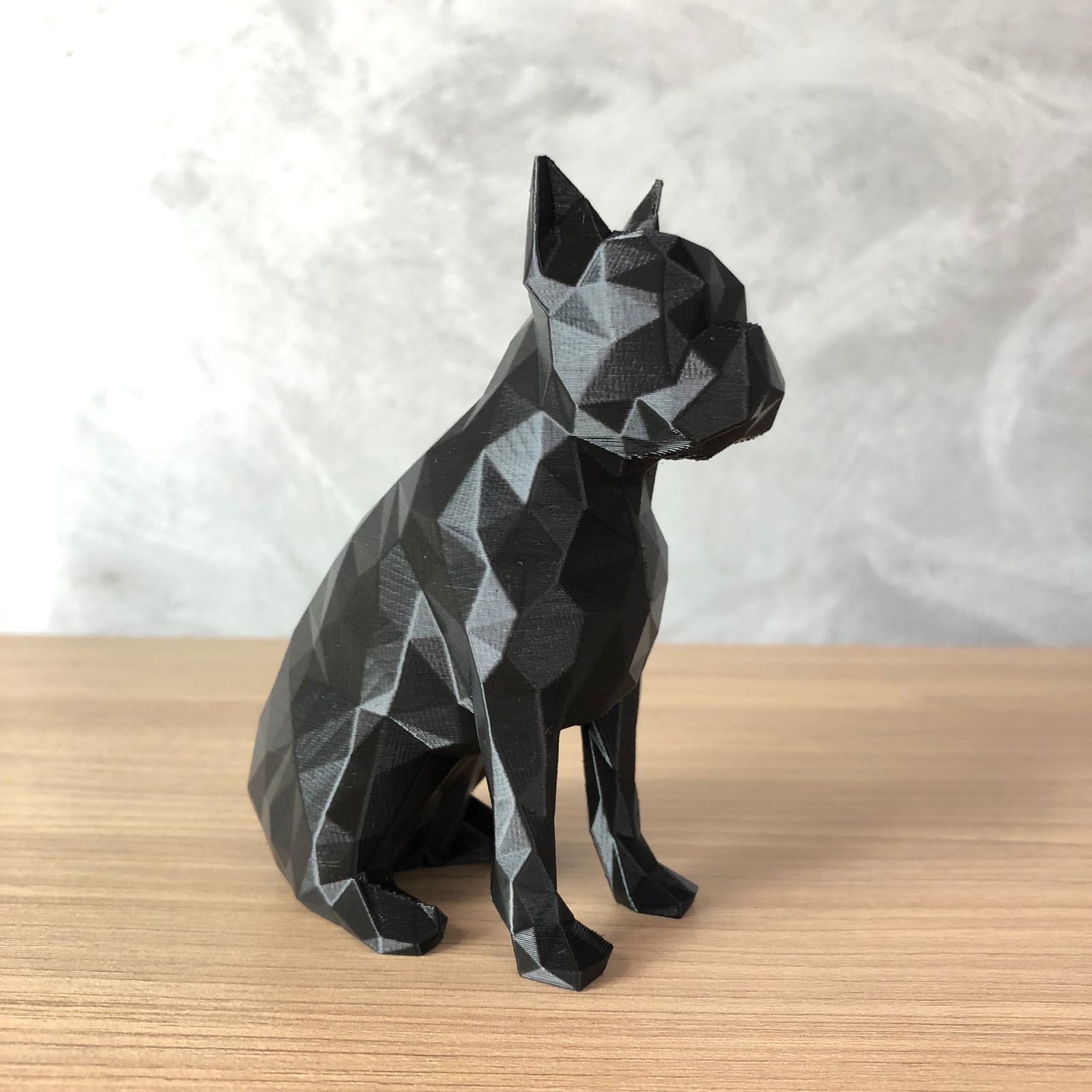 Low Poly Boston Terrier 3D print model_5