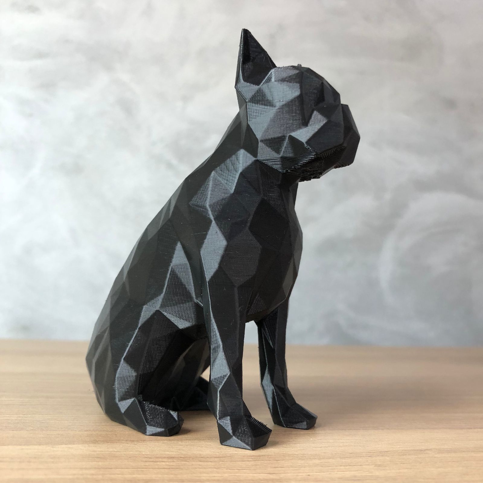 Low Poly Boston Terrier 3D print model_1