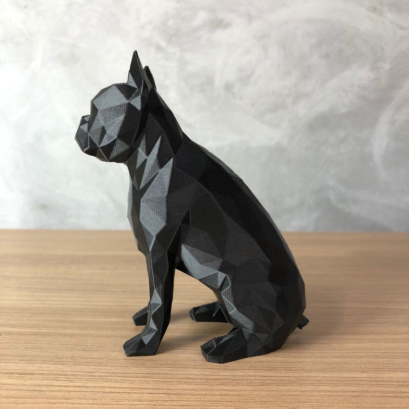 Low Poly Boston Terrier 3D print model_4