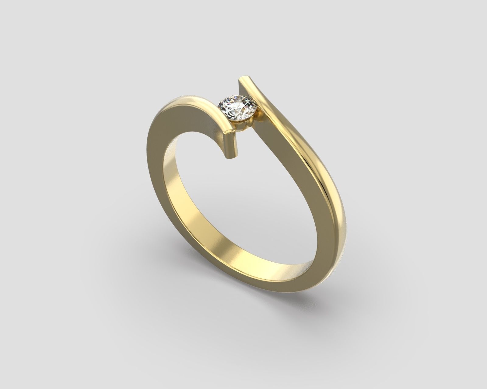 R 035 Standard Bypass Ring 3D print model_7