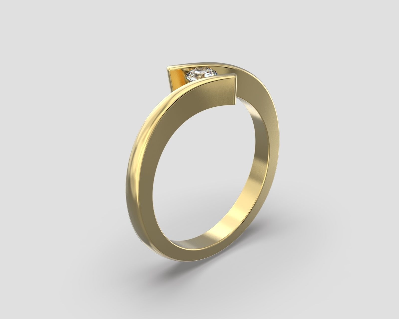 R 035 Standard Bypass Ring 3D print model_9