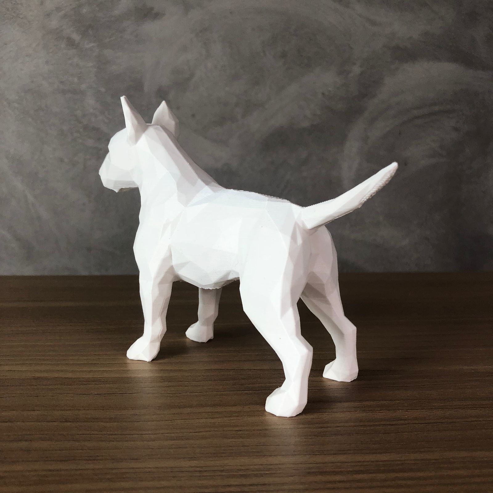 Low Poly Bull Terrier 3D print model_4