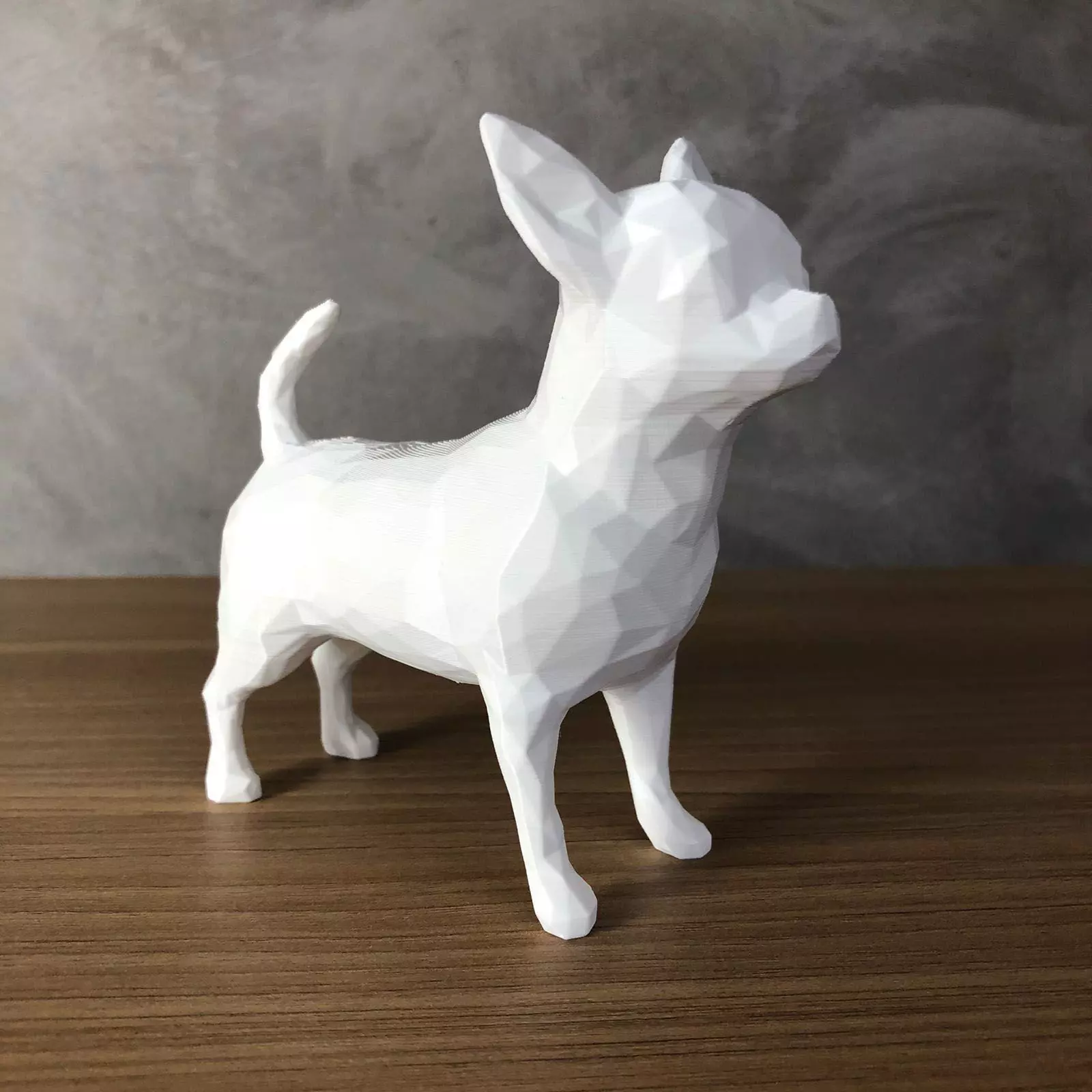 Low Poly Chihuahua 3D print model_0