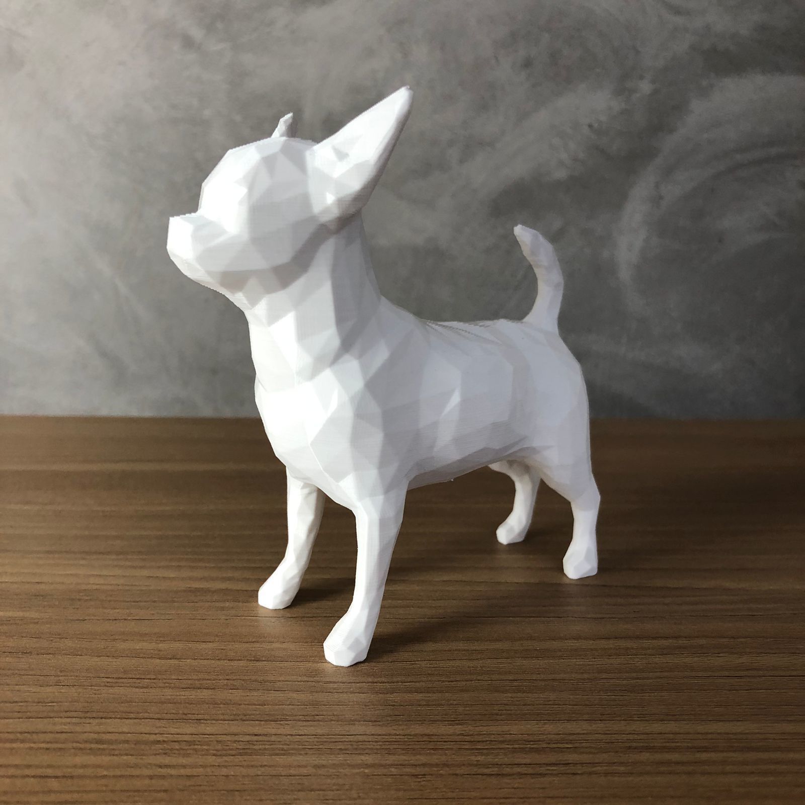 Low Poly Chihuahua 3D print model_1