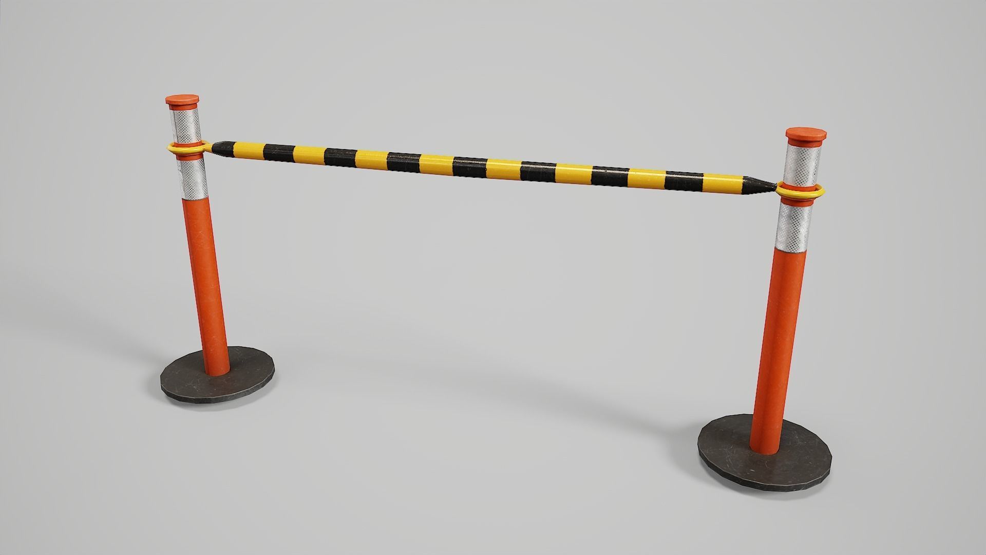 Traffic Cones Low-poly 3D model_5