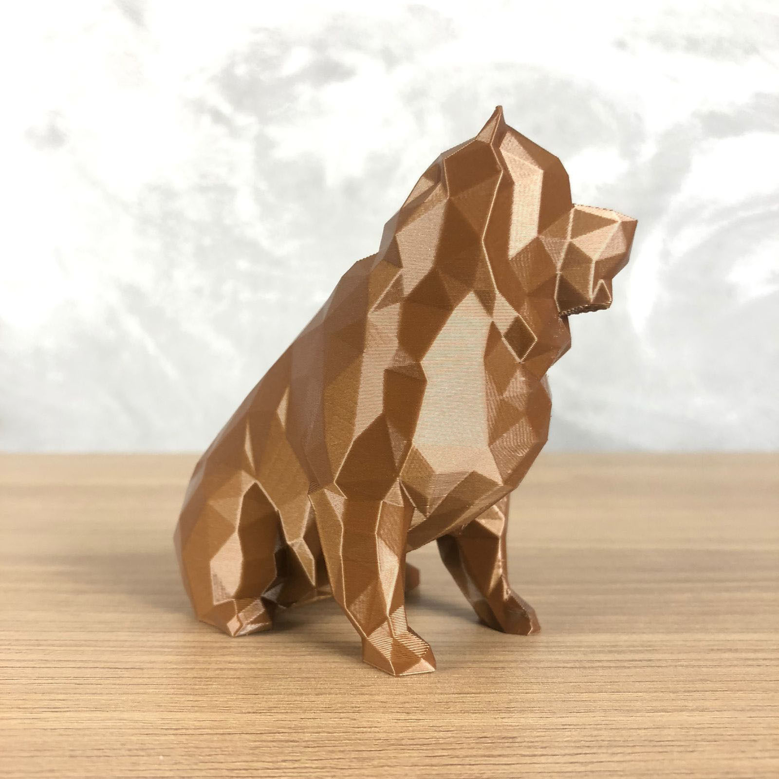 Low Poly Chow Chow 3D print model_1