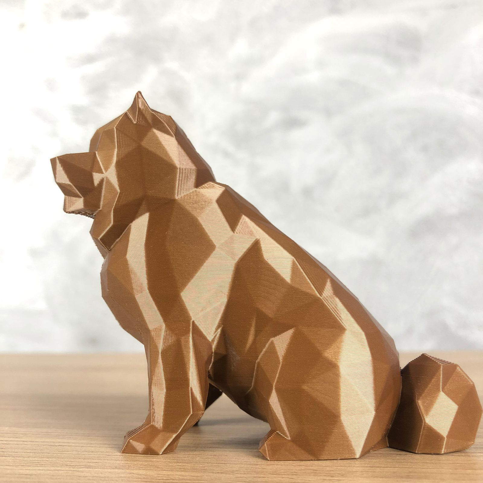 Low Poly Chow Chow 3D print model_2