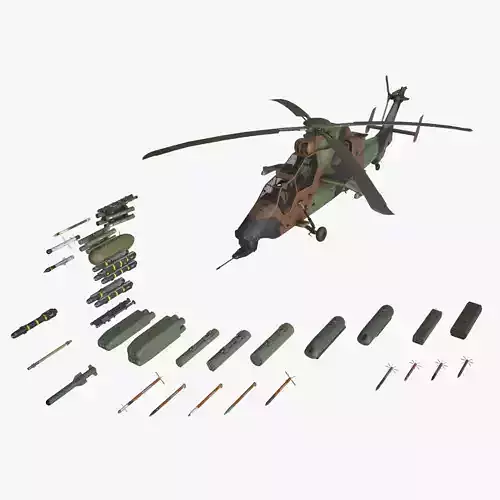 EC-665 Tiger HAD France Static Low-poly 3D model
