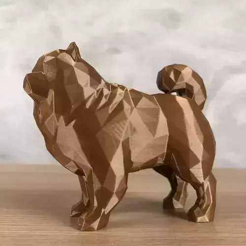 Low Poly Chow Chow 3D print model