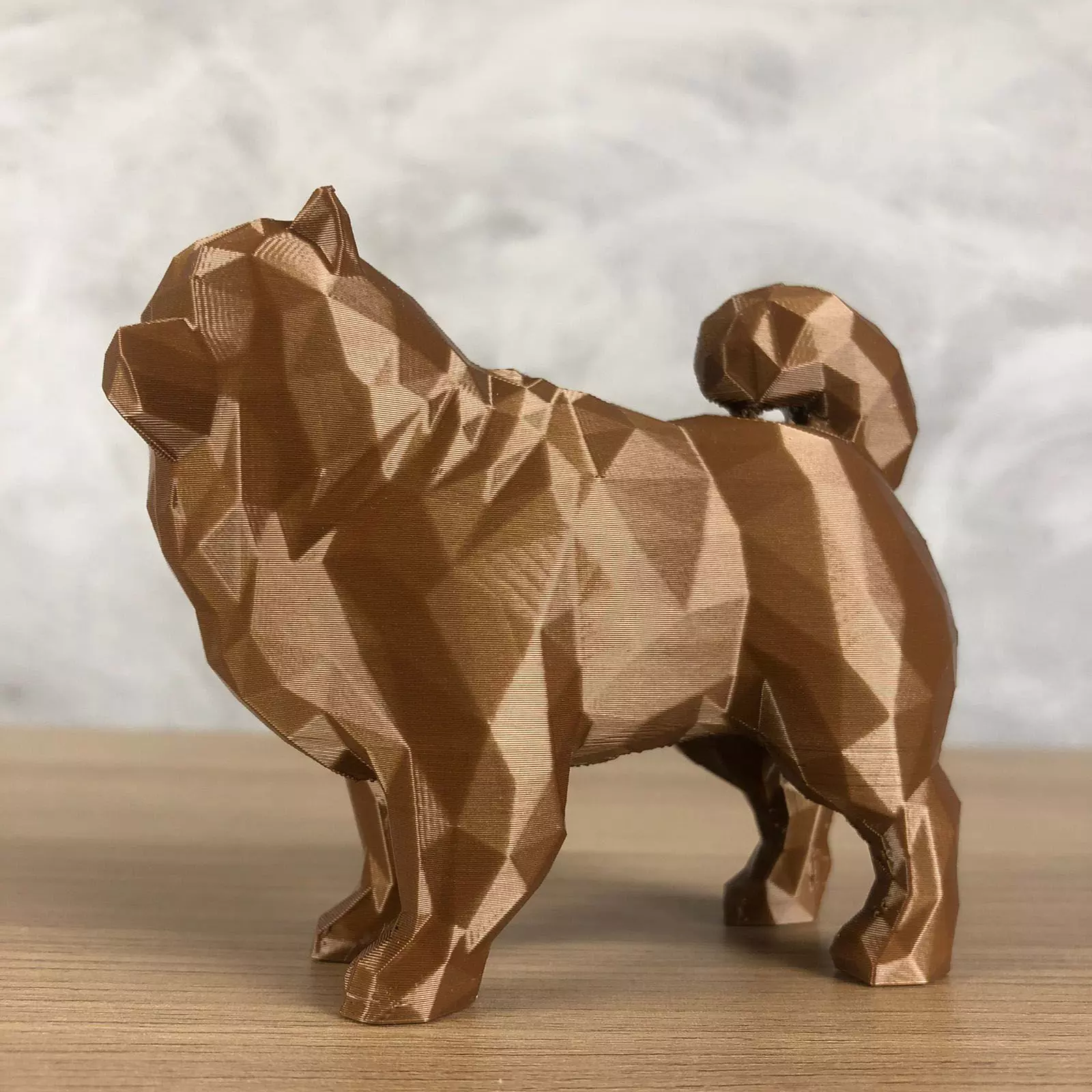 Low Poly Chow Chow 3D print model_0