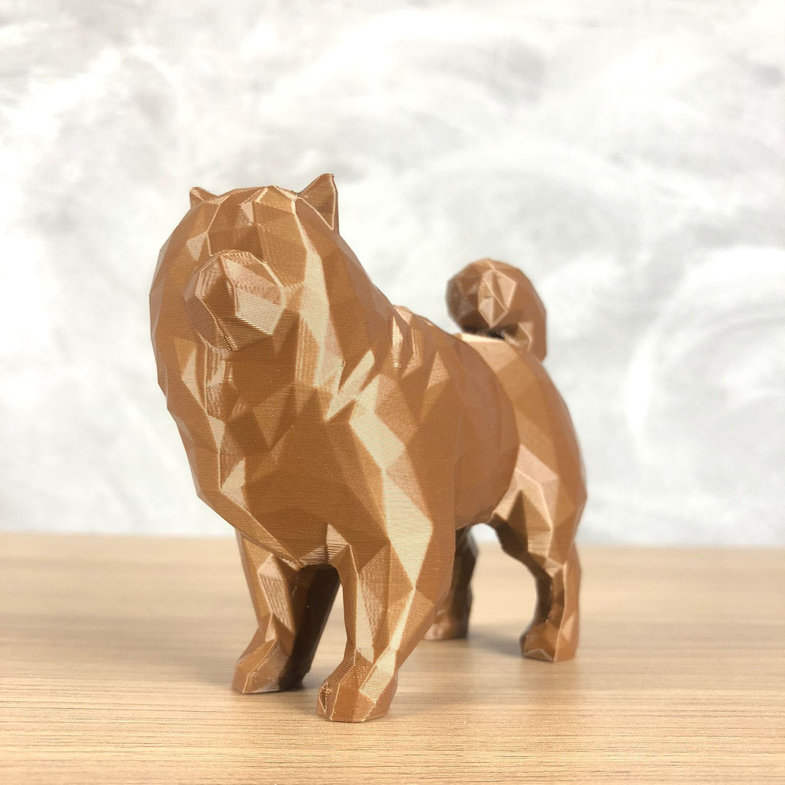 Low Poly Chow Chow 3D print model_1