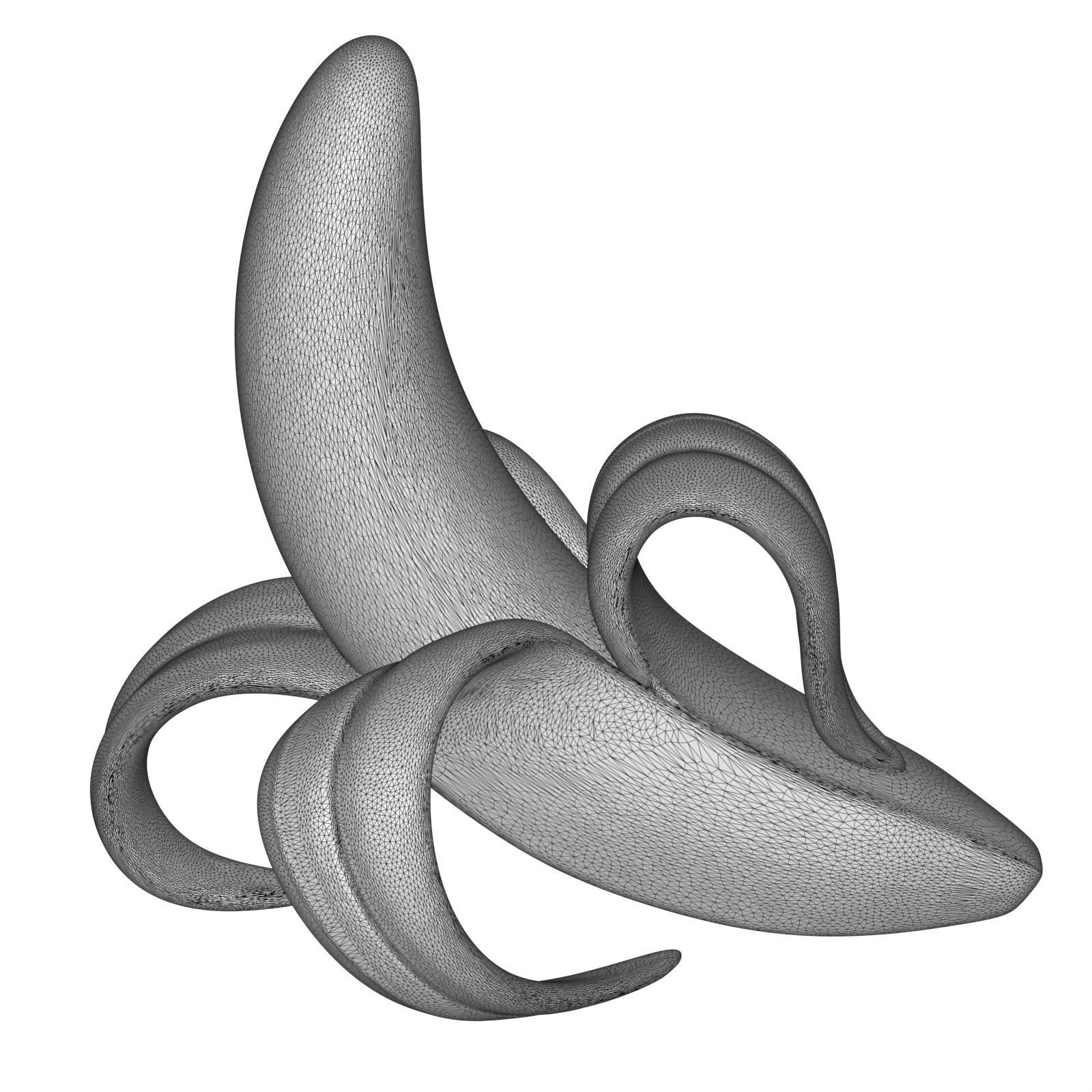 Banana  3D print model_5