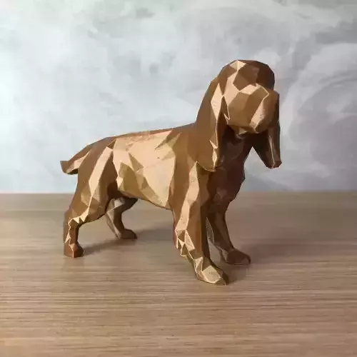 Low Poly Cocker Spaniel